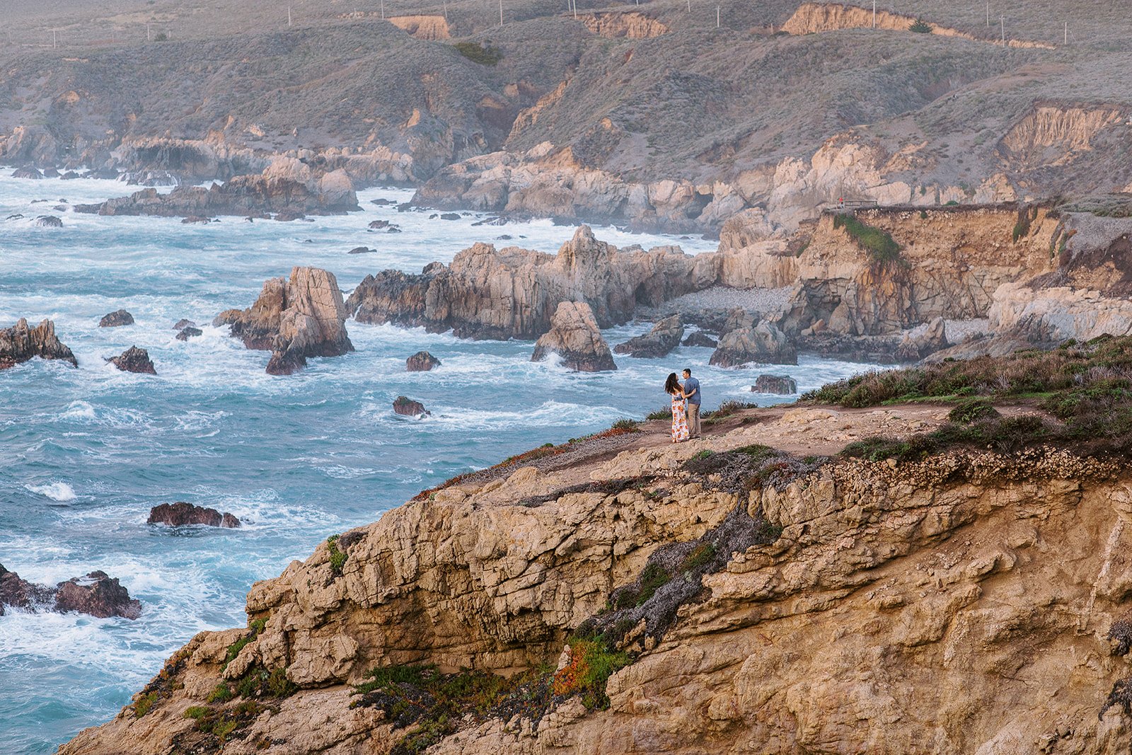 big sur engagement session