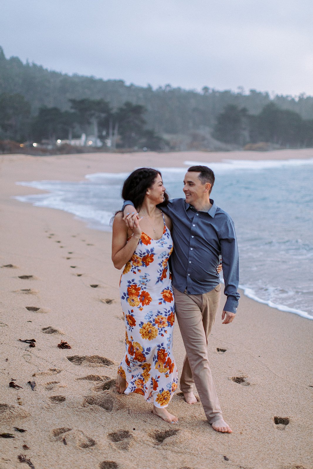 big sur engagement session