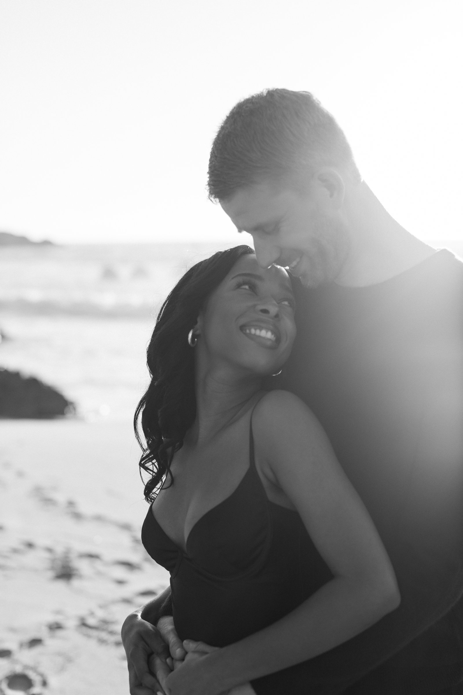 big sur beach engagement session