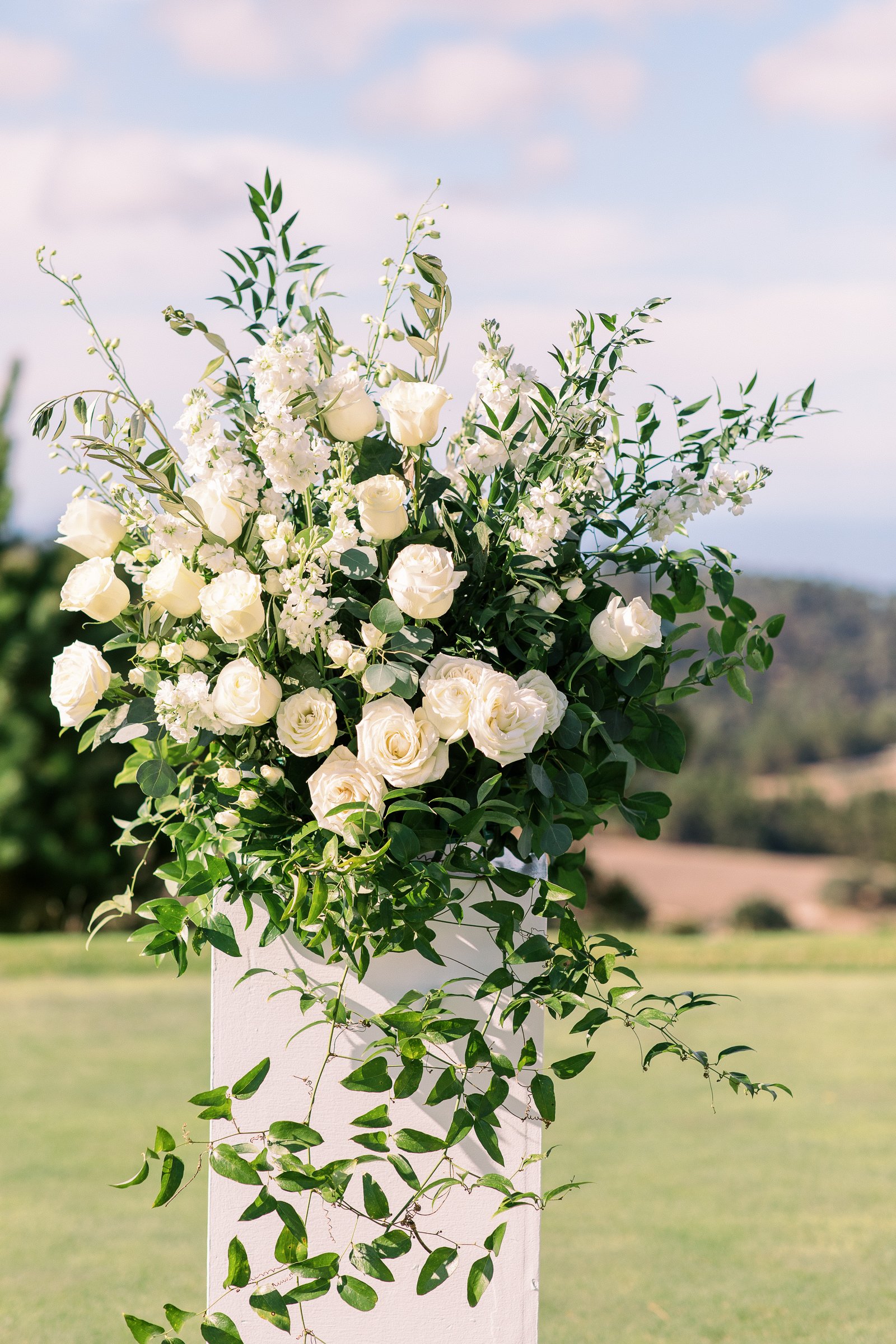 tehama golf club wedding florals