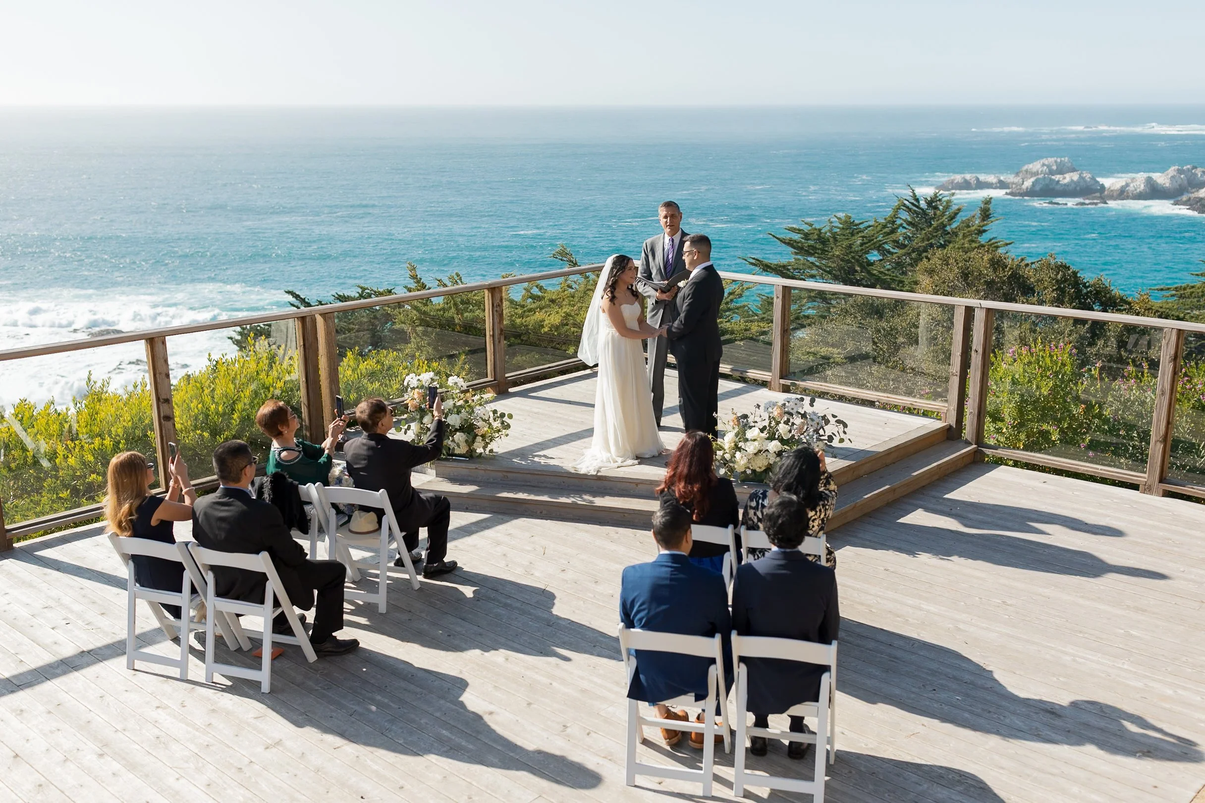wedding ceremony view at carmel highlands