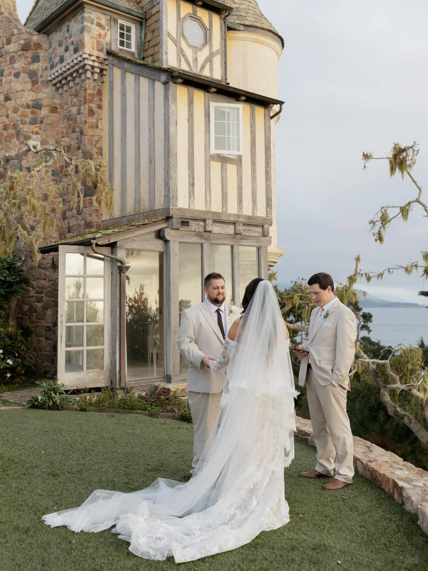 I love Pebble Beach for micro weddings- it always has the best views and the softest light!