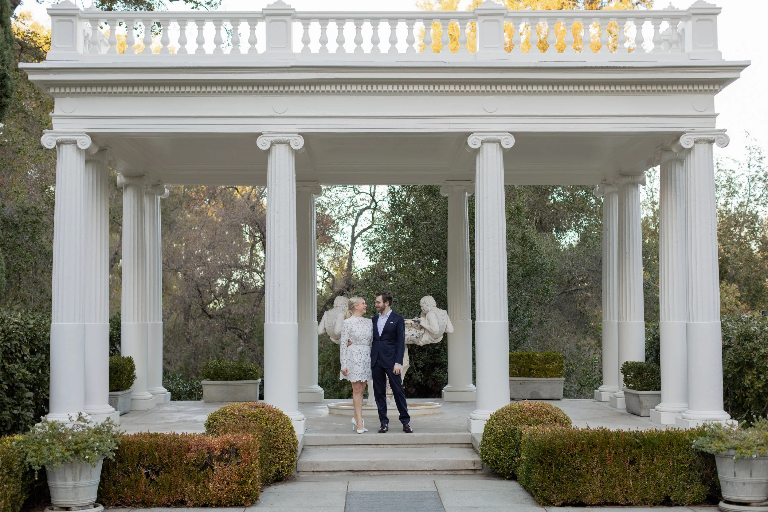 Saratoga Engagement Session at Villa Montalvo