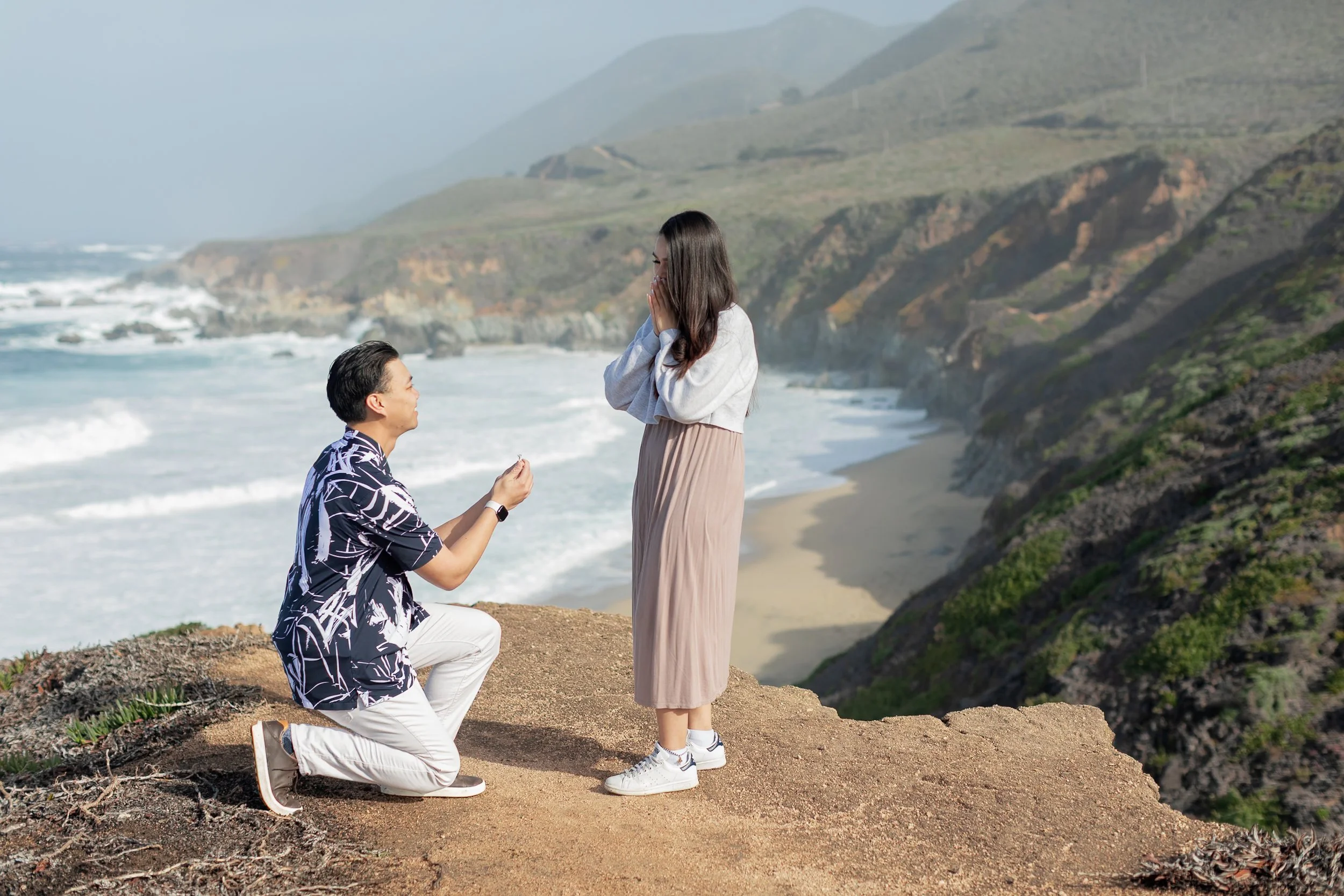 Proposal at Garrapata Cliffs in Big Sur
