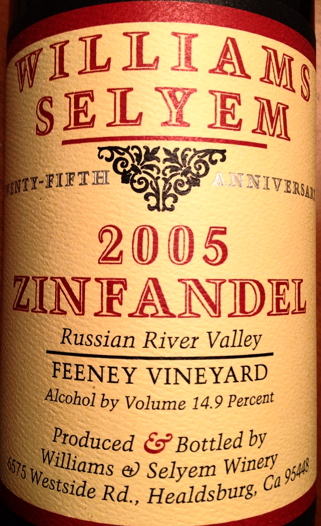 A Great Wine (and food) Evening : Williams-Selyem Zin and Elderton Shiraz #wine