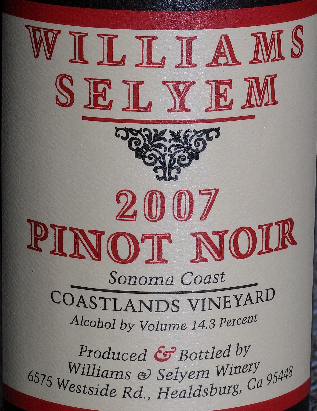 Pyramid Valley Vineyards (Central Otago, NZ) and Williams-Selyem (Sonoma Coast) with dinner at Restaurant L'Atelier in Montreal