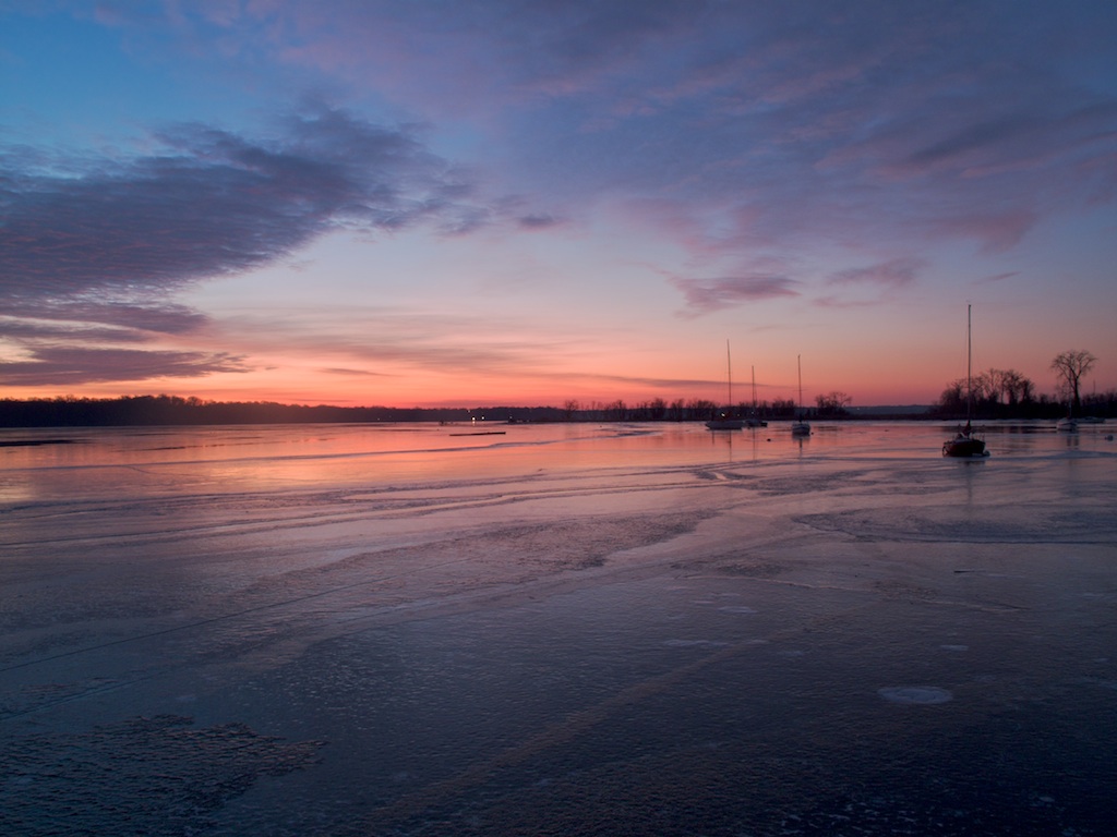 Ice Boats at Dyke Marsh