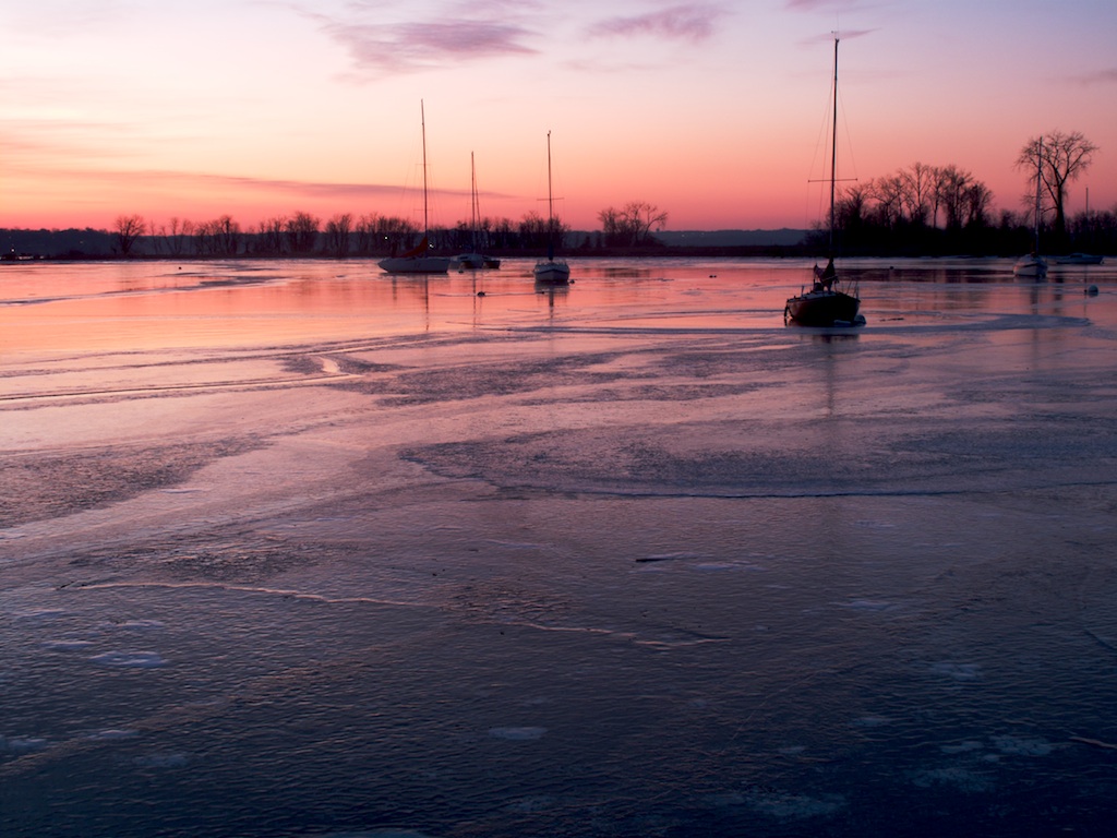 Ice Boats at Dyke Marsh