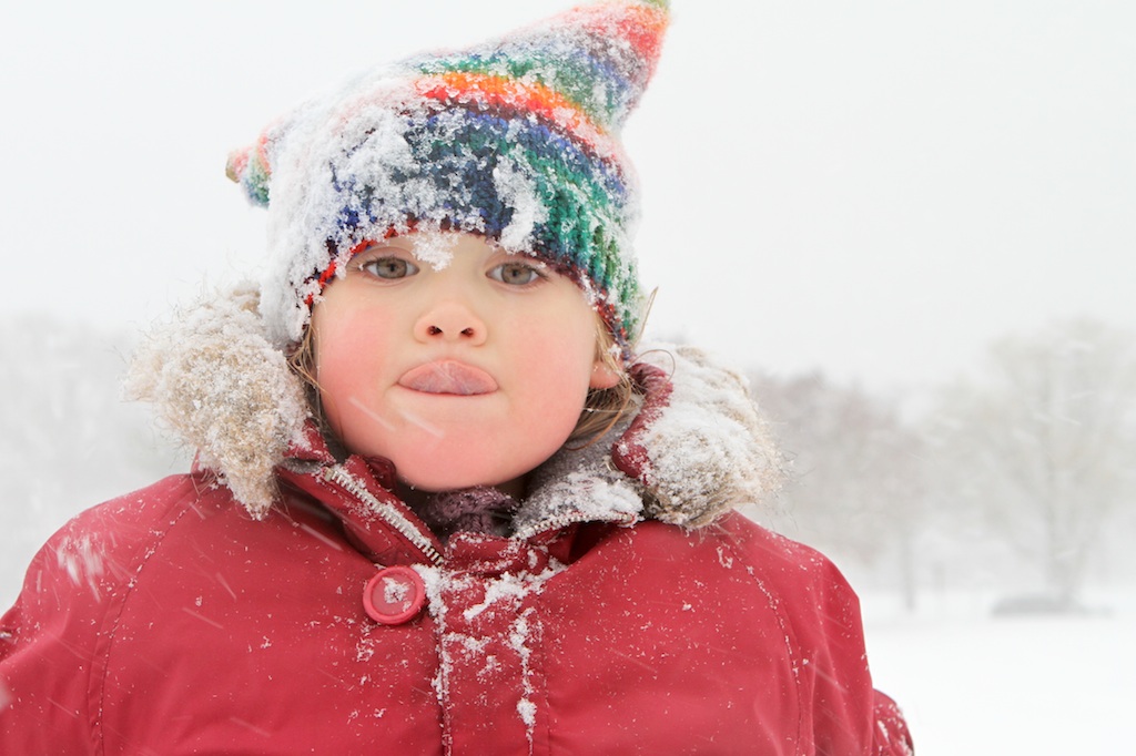 Sledding at Lee Street Park