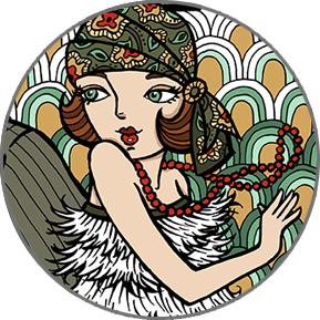 1920s Coloring Book Cover