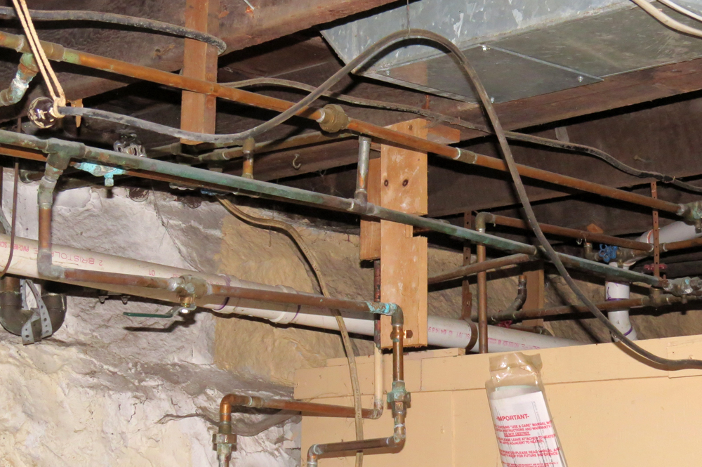 Our plumbing before