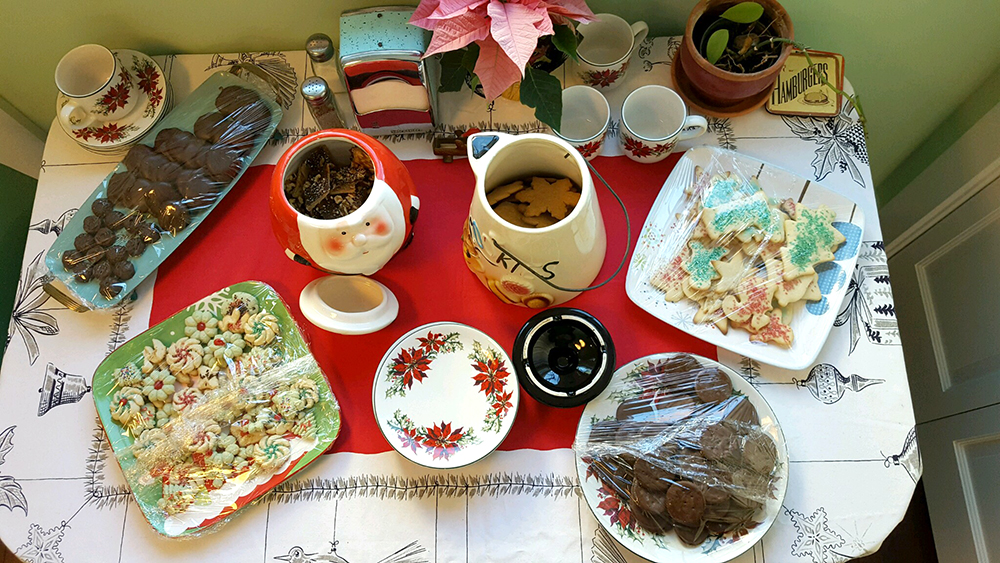 Our Christmas treats made and decorated by Chris, his Mom and me