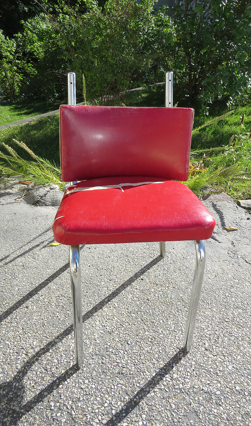 The original 1950s upholstery