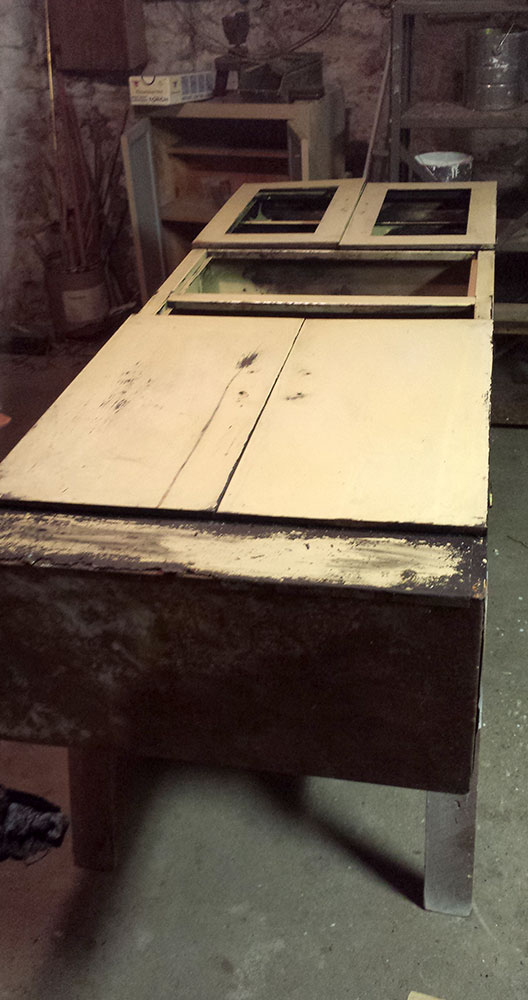 Old latex paint removed