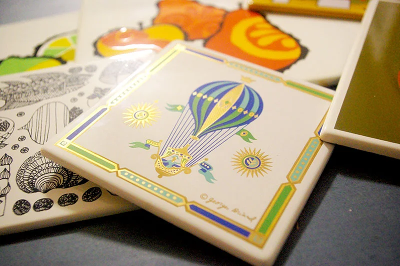 Georges Briard balloon tile, probably from the 60s.