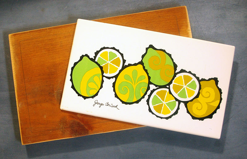 The lemon tile and scrap board