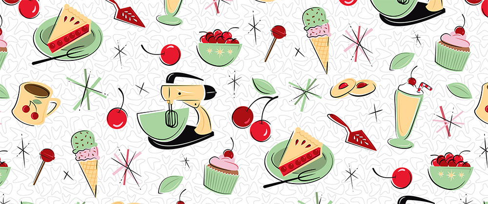 The full fabric pattern.