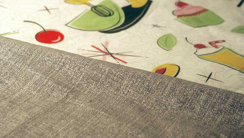 Grey contrast fabric