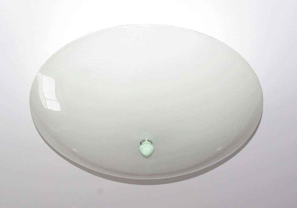 Installed light, with custom finial.