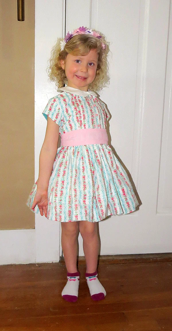 The finished dress.