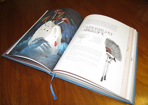 An interior spread of the book. Photos and illustrations like these are everywhere in this book.