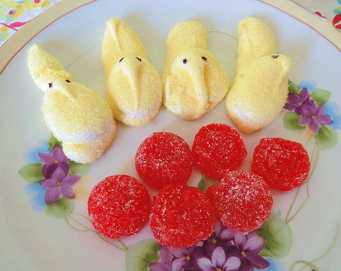 The finished Peeps and Jellies
