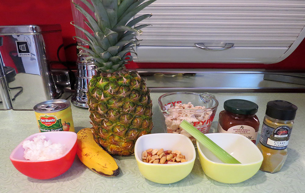 The ingredients for Fonduloha