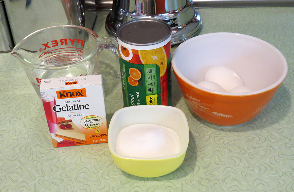 The ingredients for the filling
