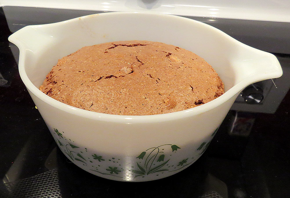Souffle just out of the oven
