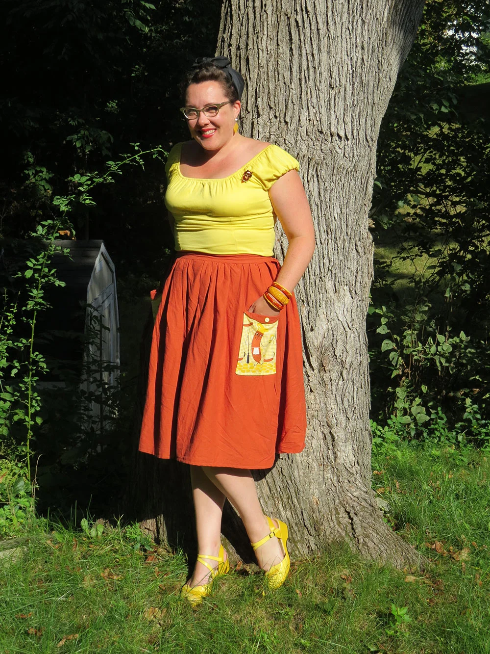 The finished skirt.