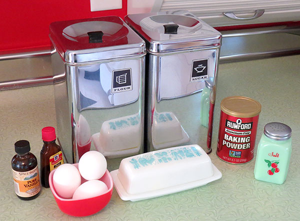 Cutout cookie ingredients
