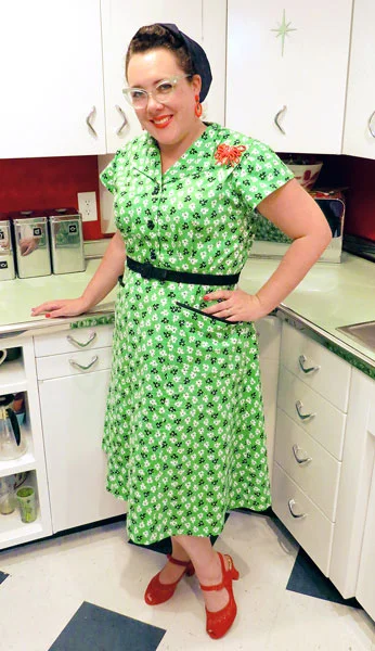 My dress matches my kitchen!