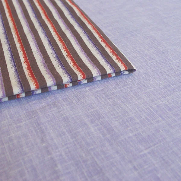 The fabric used for the skirt and blouse