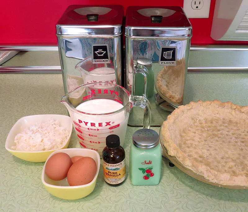 Coconut cream pie ingredients