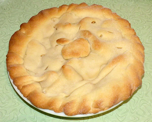 The finished pie