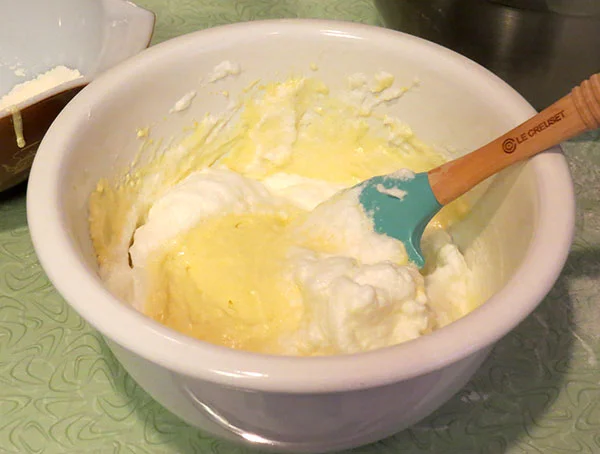 Folding in the ingredients
