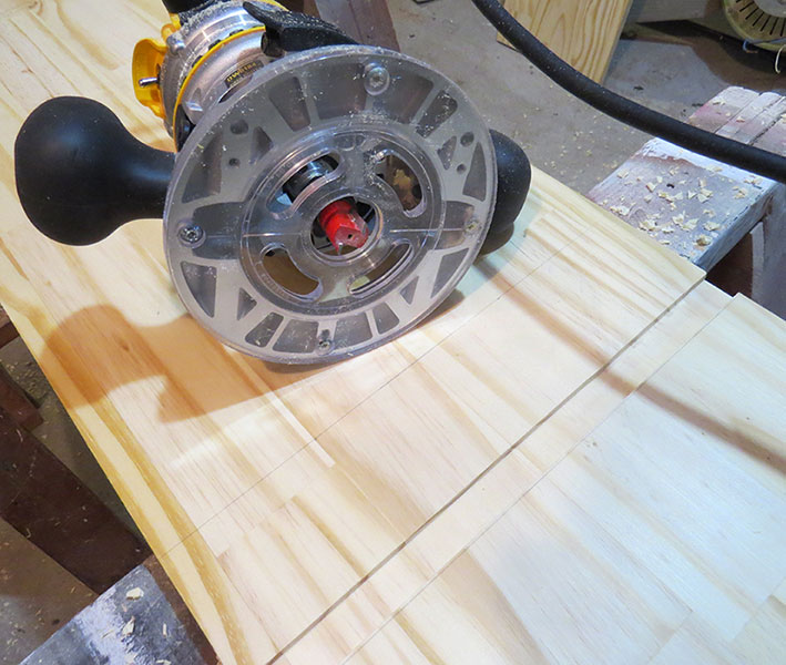 My router and a completed dado cut