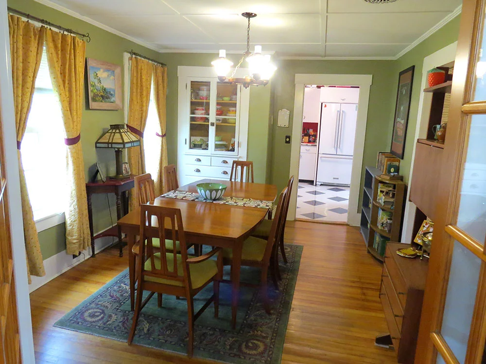 Our original dining room, which admittedly doesn't look that different from the final version.
