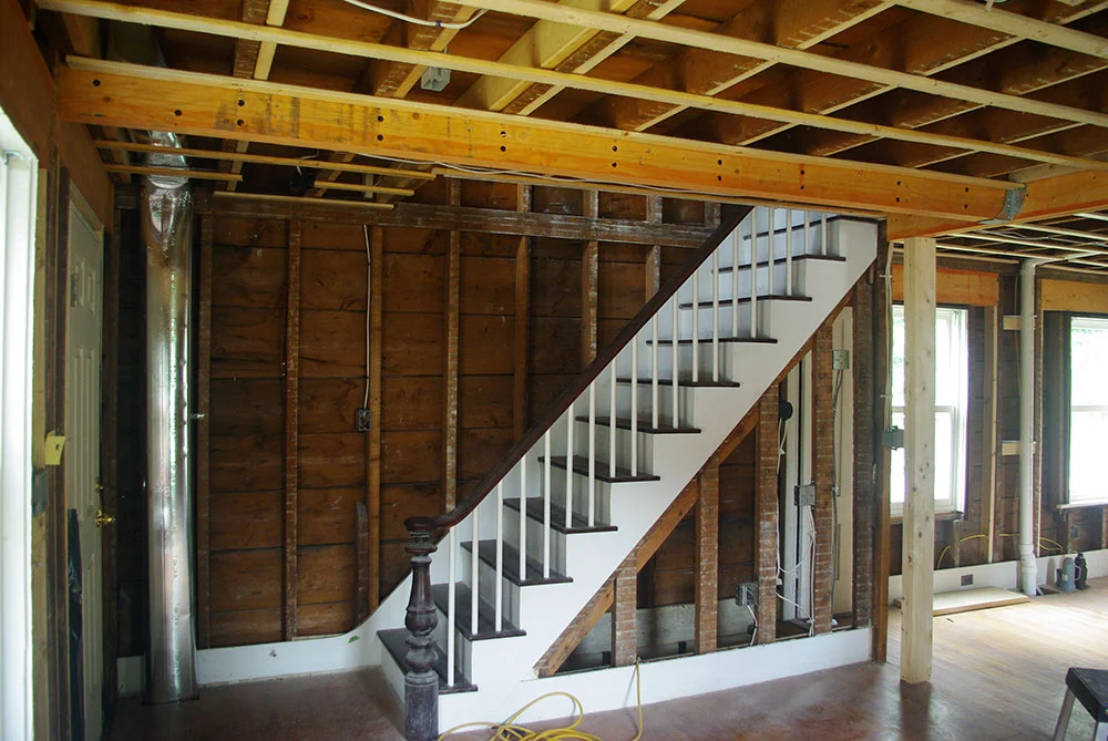 The new LVL beam should keep the ceiling from sagging.