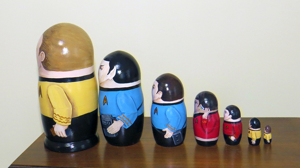 star trek nesting dolls