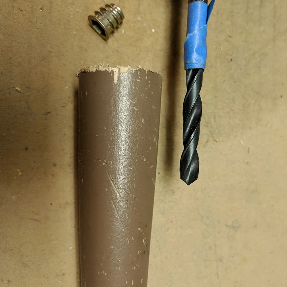 The drill bit with tape guide