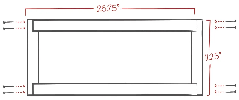 The plans for the panel frames.
