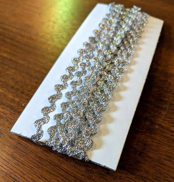 Silver rick-rack