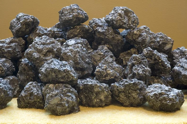 pewter rocks (detail)