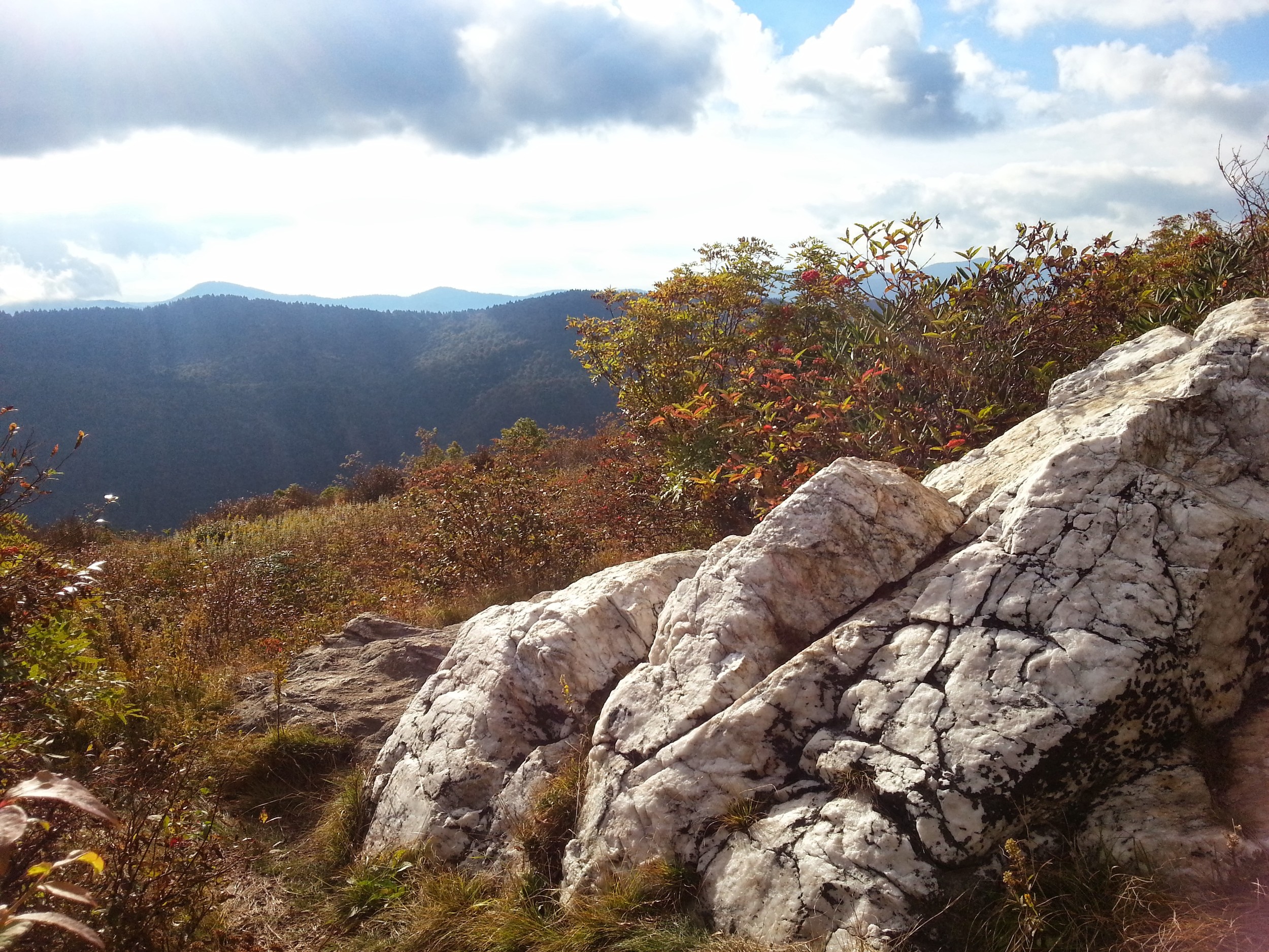 An outcrop of quartz