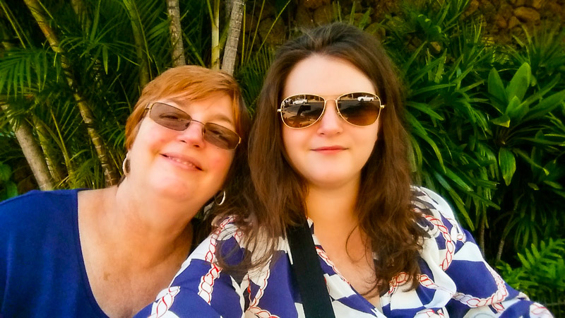 Mom wanted a selfie. So....cheers!