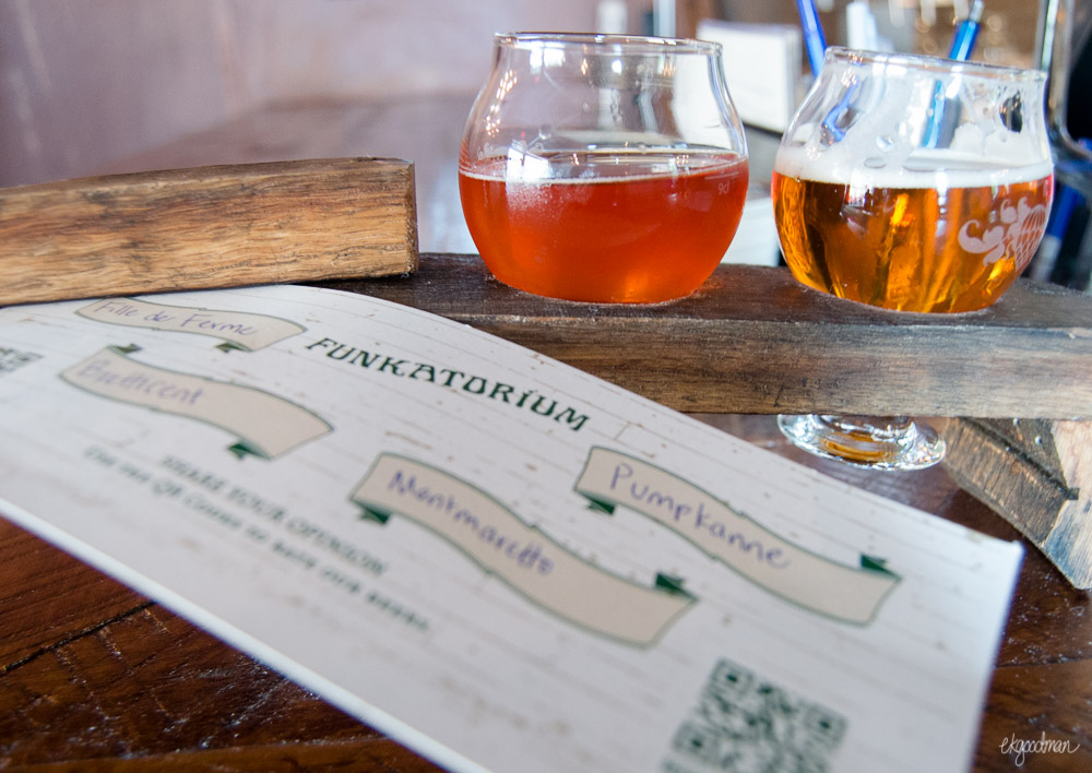 Getting funky. The Wicked Weed Funkatorium. 
