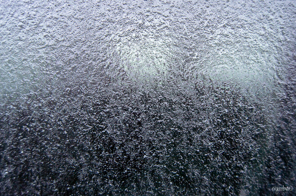 Solid ice. Yikes.