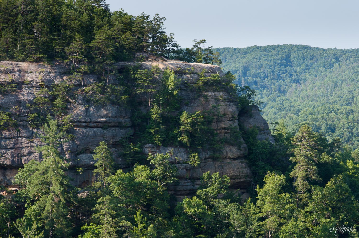 Lookout Point, as seen from the natural bridge