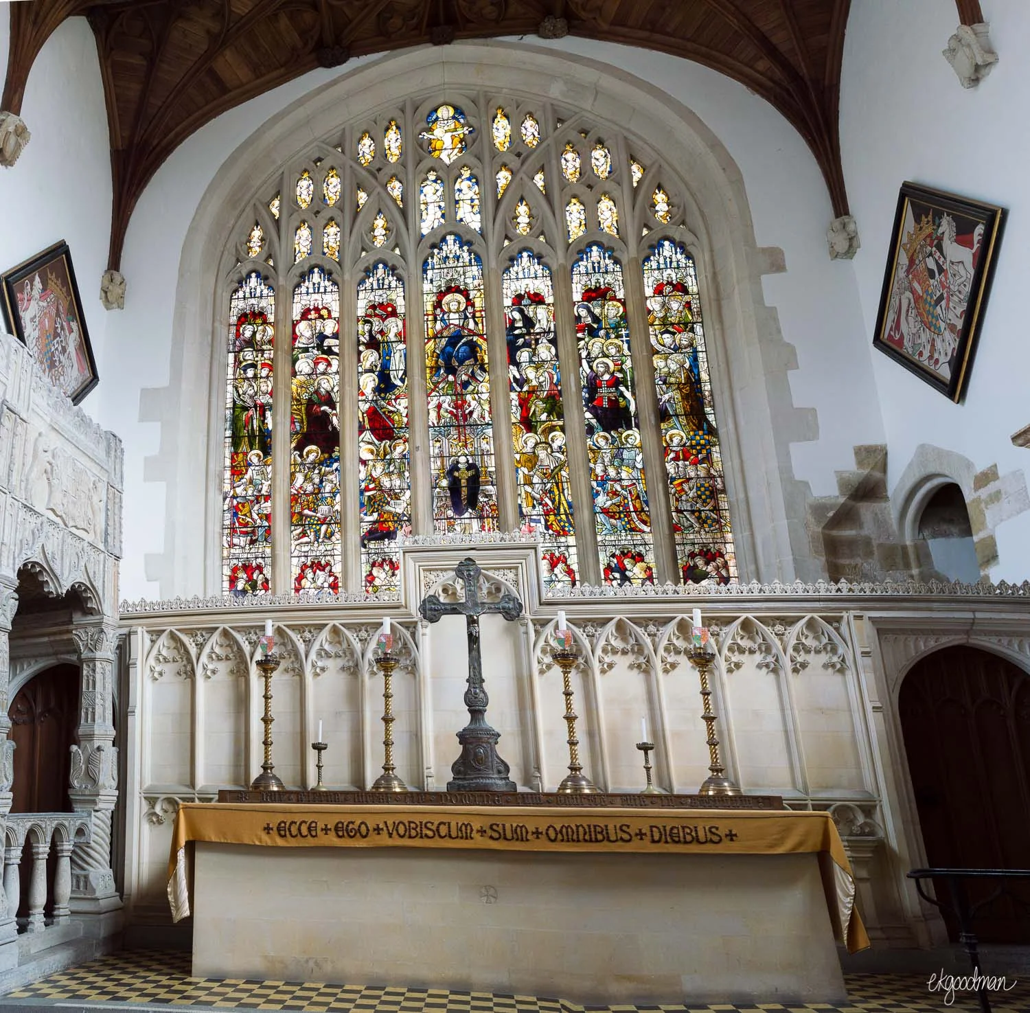 Arundel - Fitzalan Chapel from 1300s, restored in 1800s